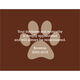Chocolate Paw Print Pet Photo Sympathy Cards Image 3 of 3